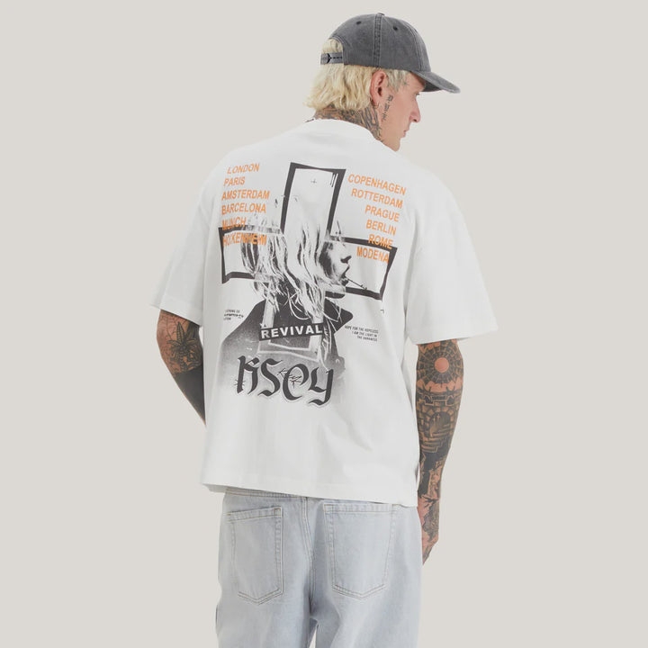 Kiss Chacey Vage Street Tee - Natural White