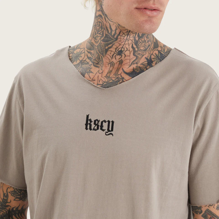 Kiss Chacey Silent Raw V-Neck Tee - Cinder