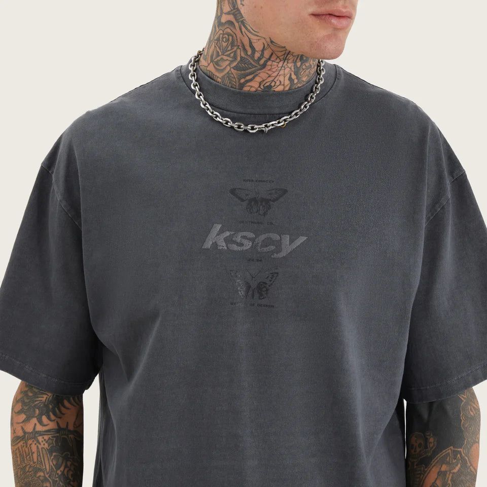 Kiss Chacey Tretio Street Tee - Pigment Asphalt