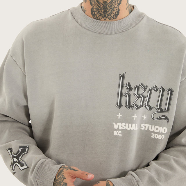 Kiss Chacey Kingdom Relaxed Sweater - Alloy