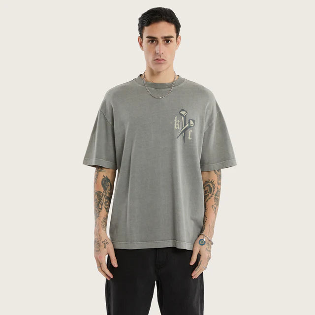 Kiss Chacey Nailed Street Tee - Pigment Frost Grey