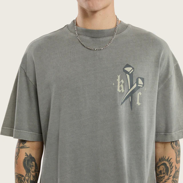 Kiss Chacey Nailed Street Tee - Pigment Frost Grey