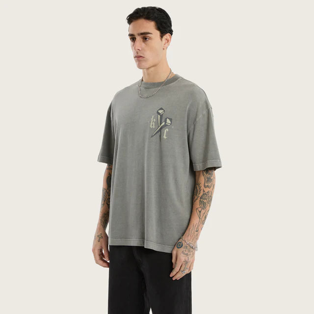 Kiss Chacey Nailed Street Tee - Pigment Frost Grey