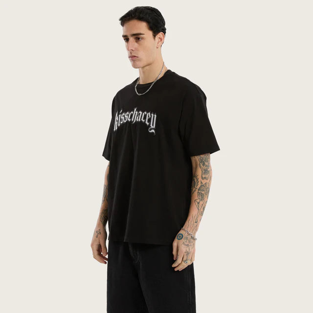 Kiss Chacey Obelisk Box Fit Tee - Jet Black