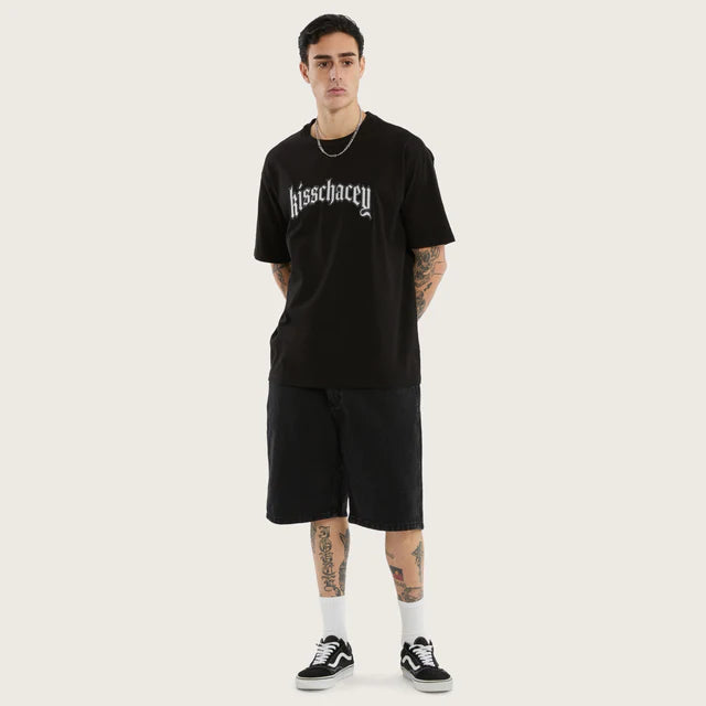 Kiss Chacey Obelisk Box Fit Tee - Jet Black