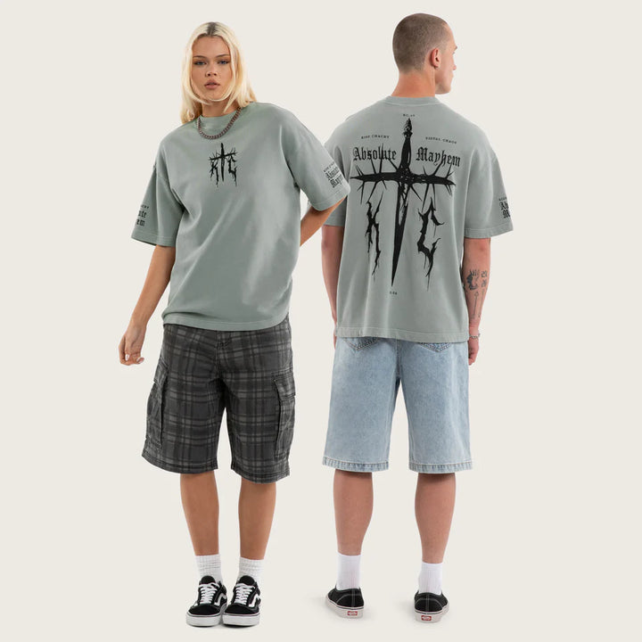 Kiss Chacey Absolute Loopback Street Tee - Pigment Limestone