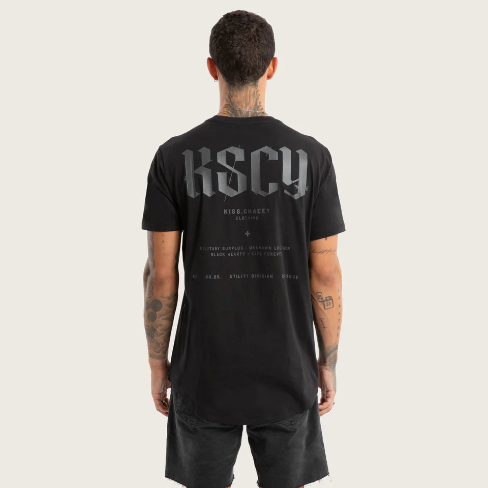 Kiss Chacey Surplus Dual Curved Tee - Jet Black