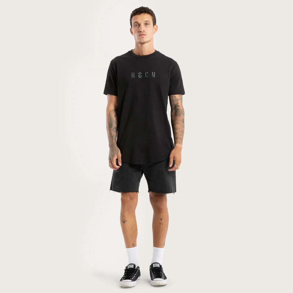Kiss Chacey Surplus Dual Curved Tee - Jet Black