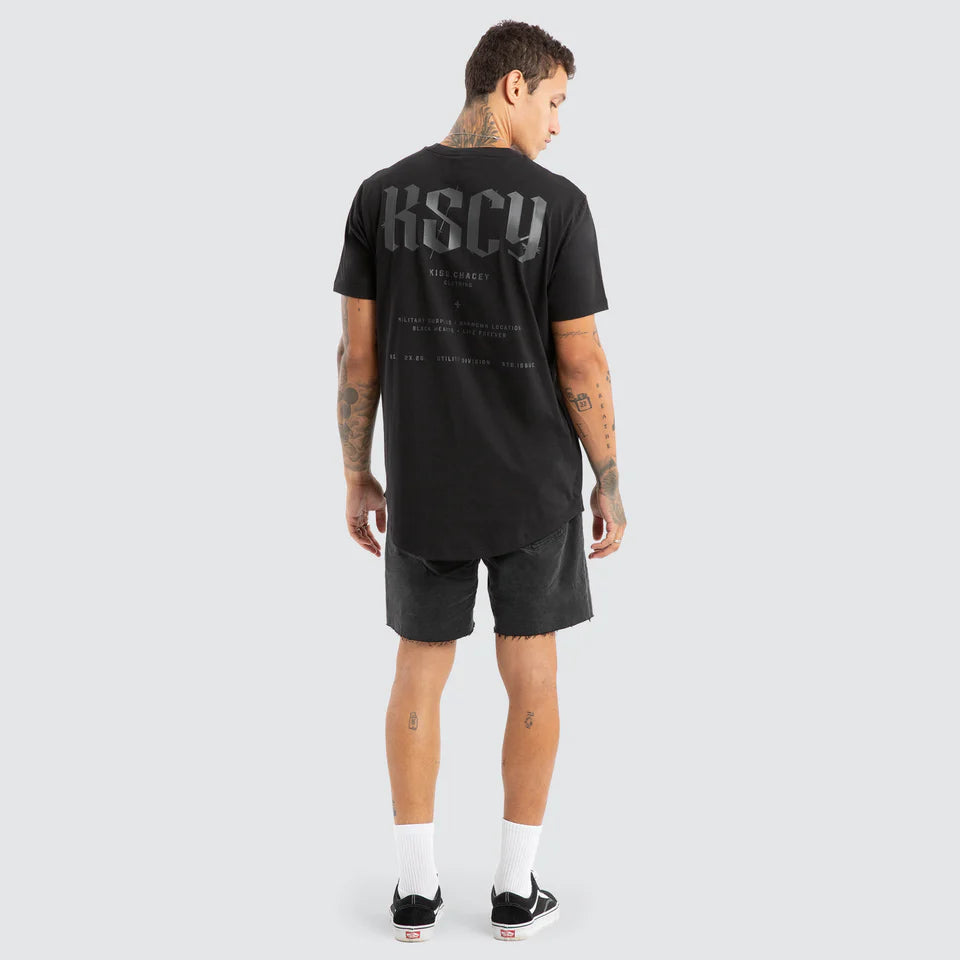 Kiss Chacey Surplus Dual Curved Tee - Jet Black