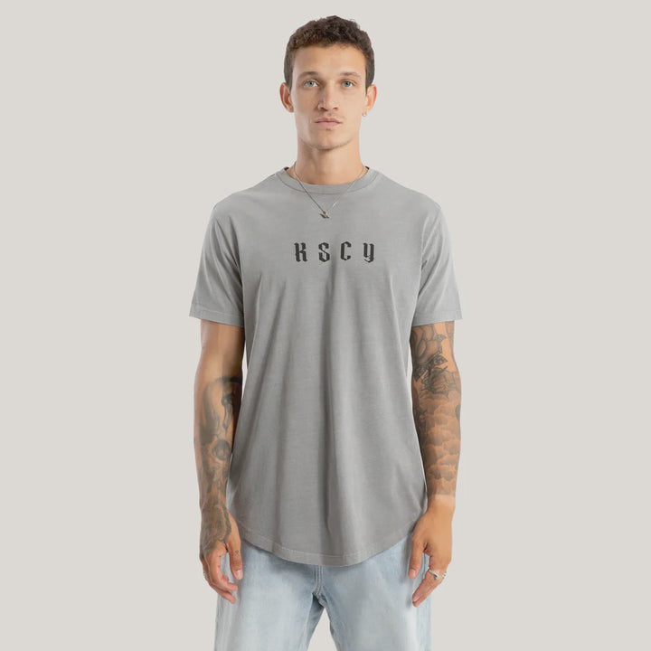 Kiss Chacey Surplus Dual Curved Tee - Pigment Frost Grey