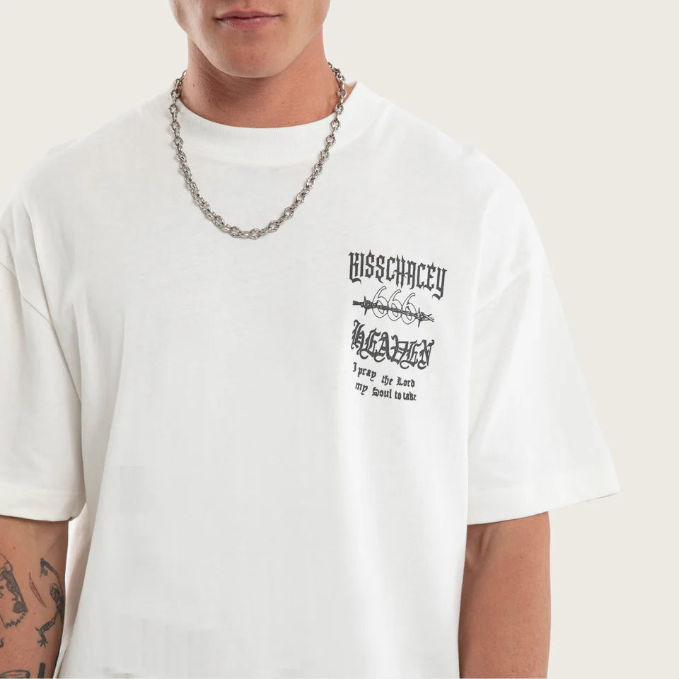 Kiss Chacey Abyss Street Tee-Natural White