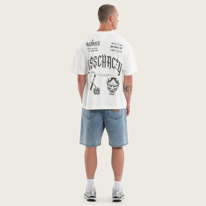 Kiss Chacey Abyss Street Tee-Natural White