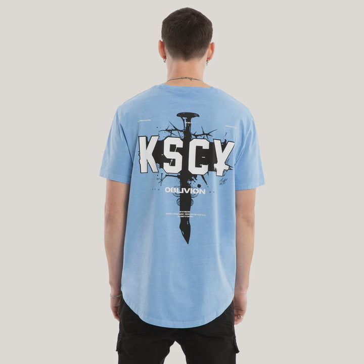 Kiss Chacey Imperial Dual Curved Tee-Pigment Vista Blue