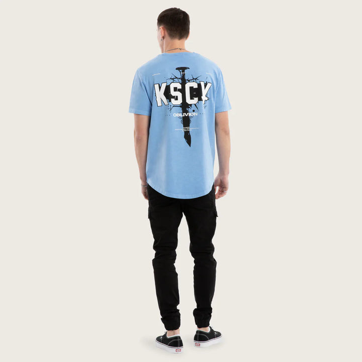 Kiss Chacey Imperial Dual Curved Tee-Pigment Vista Blue