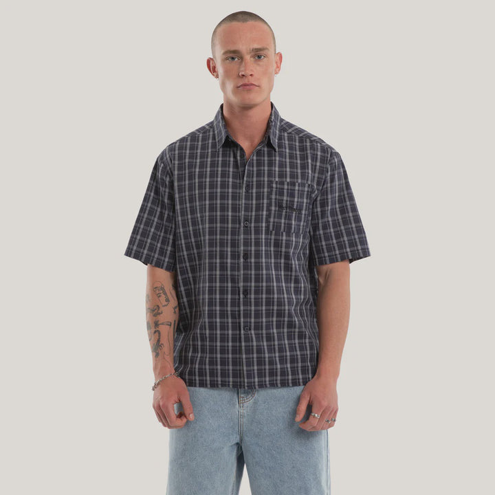Kiss Chacey Forward Skate SS Shirt-Graphite Check