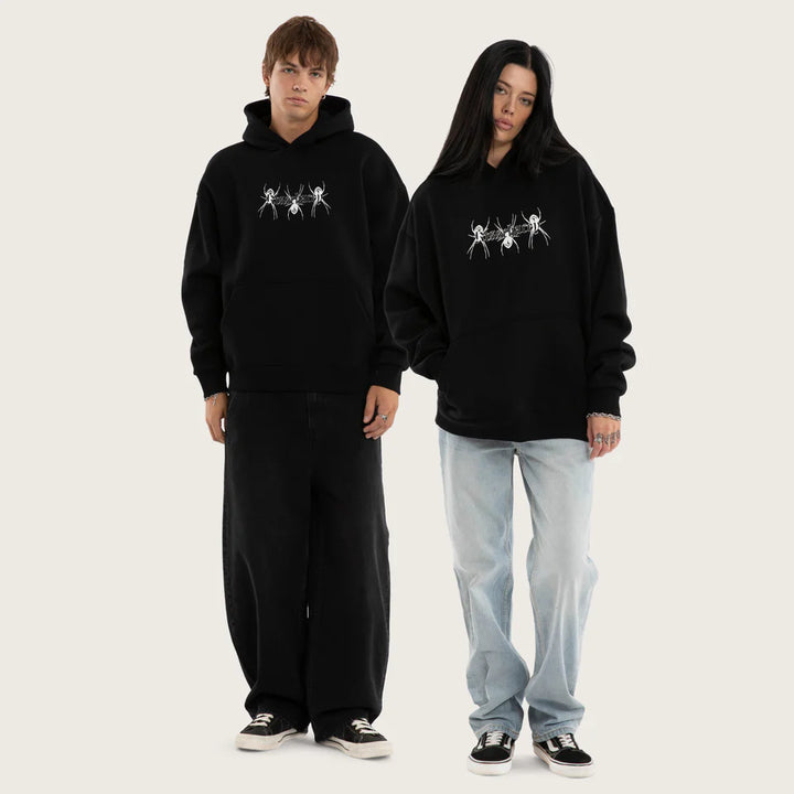 Kiss Chacey Creep Oversize Hoodie - Jet Black