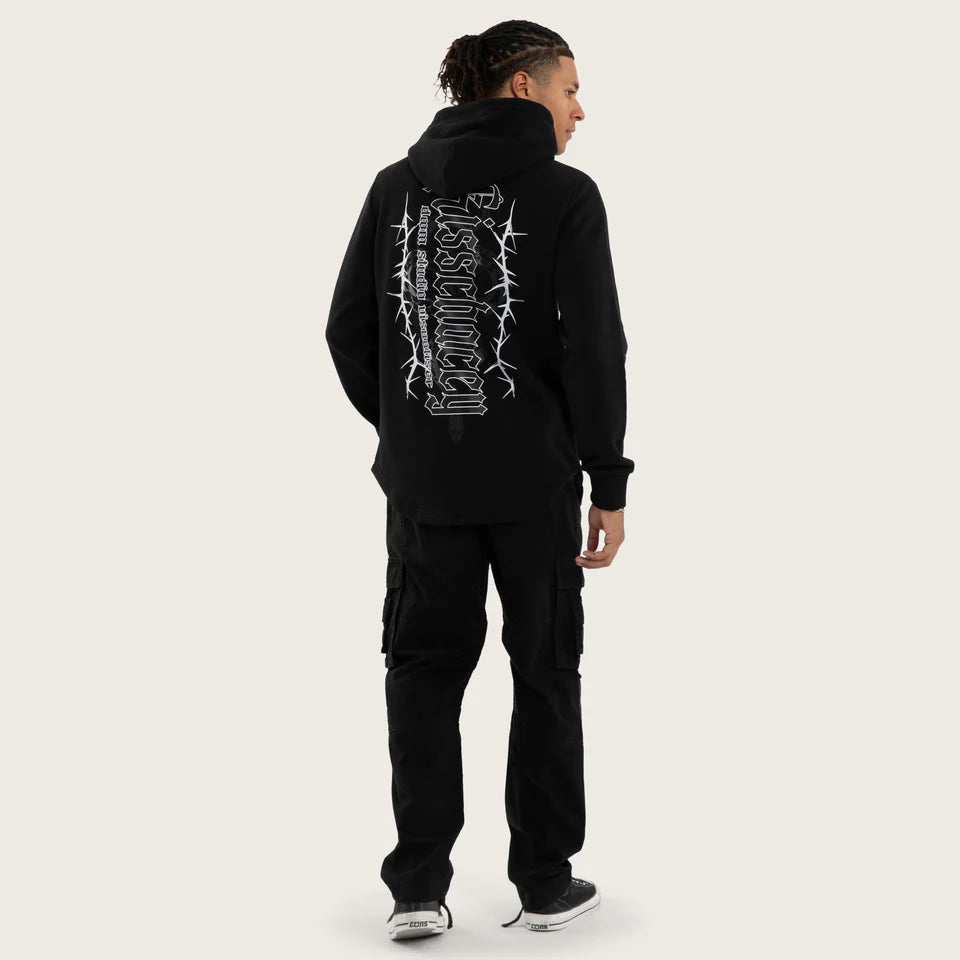 Kiss Chacey Risen Dual Curved Hoodie - Jet Black