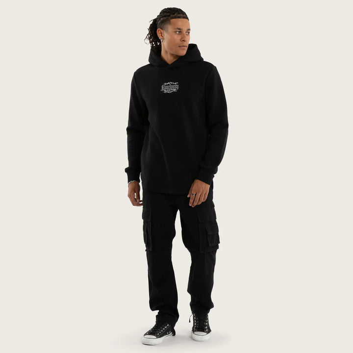 Kiss Chacey Risen Dual Curved Hoodie - Jet Black