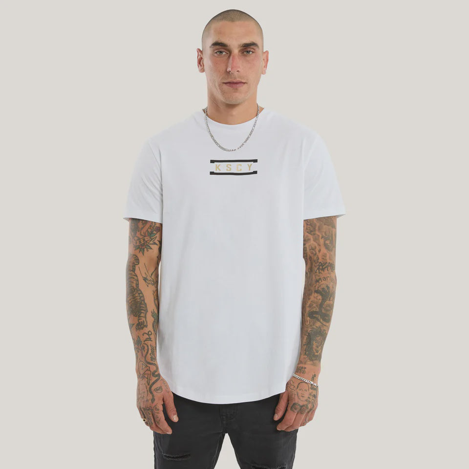 Kiss Chacey Rain Dual Curved Tee - Optical White