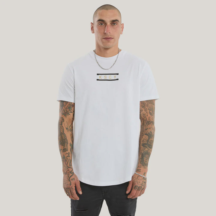 Kiss Chacey Rain Dual Curved Tee - Optical White