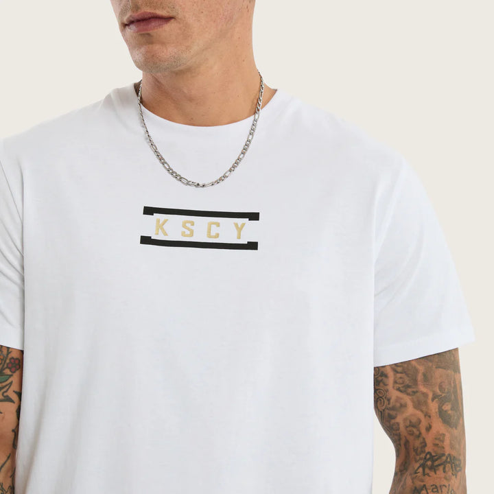 Kiss Chacey Rain Dual Curved Tee - Optical White