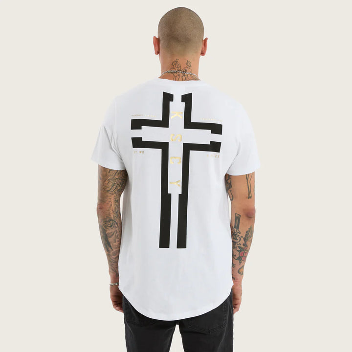 Kiss Chacey Rain Dual Curved Tee - Optical White