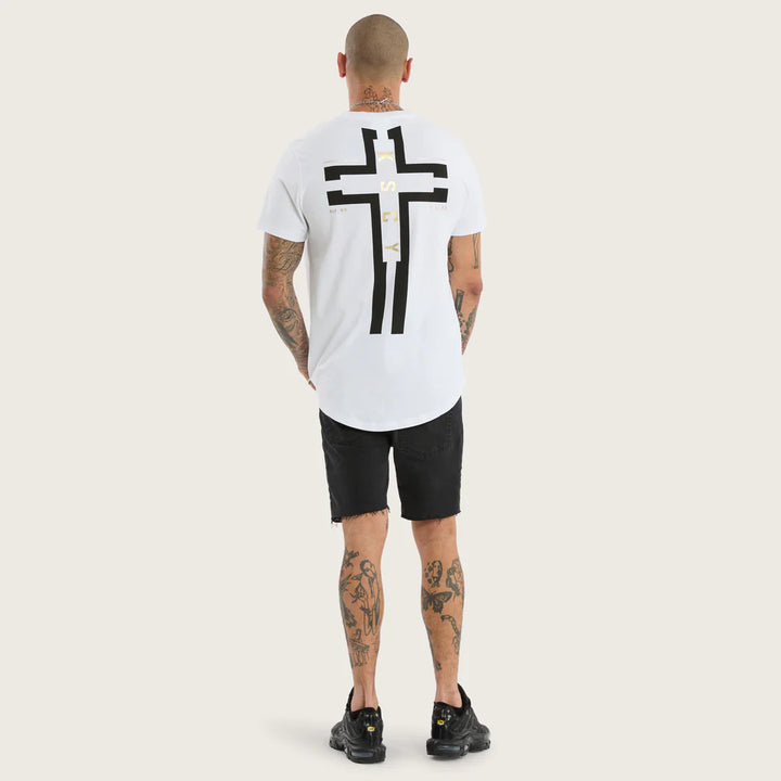 Kiss Chacey Rain Dual Curved Tee - Optical White