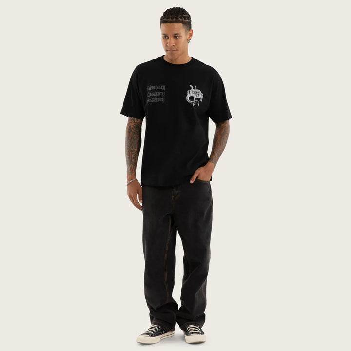 Kiss Chacey Bedlam Box Fit Tee - Jet Black