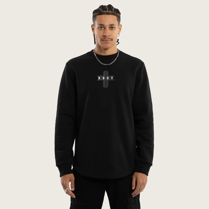 Kiss Chacey Salvation Dual Curved Sweater - Jet Black