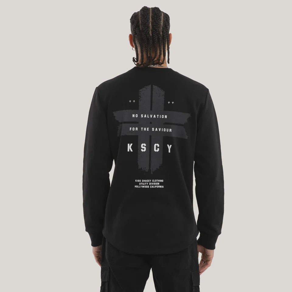 Kiss Chacey Salvation Dual Curved Sweater - Jet Black