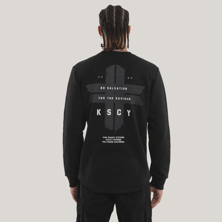 Kiss Chacey Salvation Dual Curved Sweater - Jet Black
