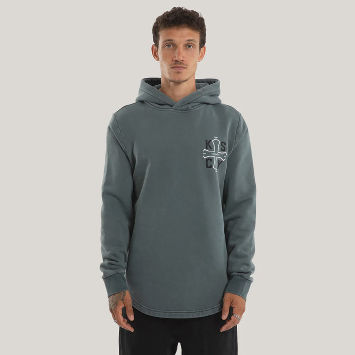 Kiss Chacey Tension Dual Curved Hoodie - Pigment Stormy
