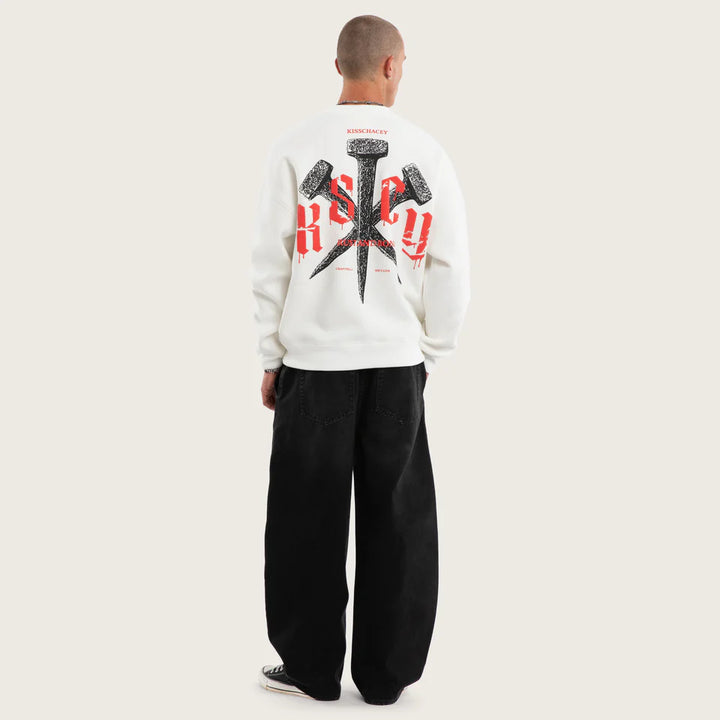Kiss Chacey Rust Box Fit Sweater - Natural White