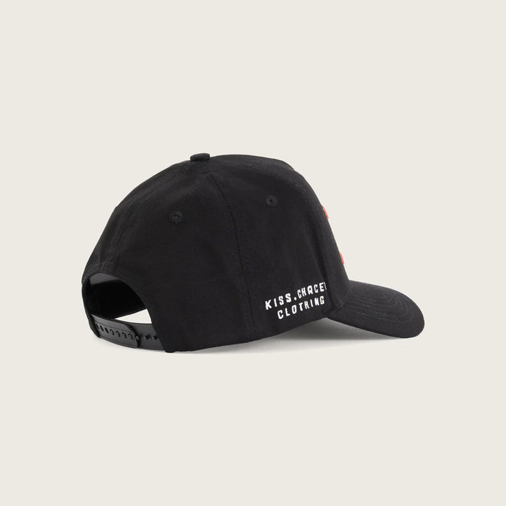 Kiss Chacey Bronx 5 Panel Curved Peak Cap - Black