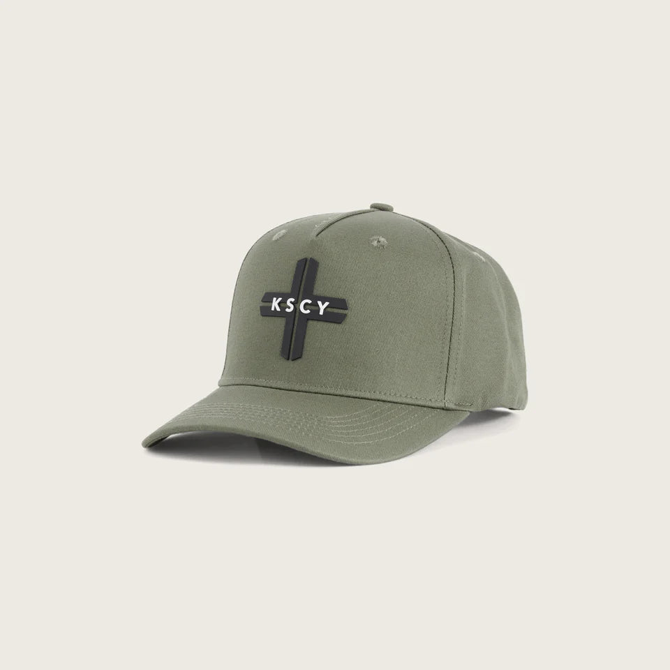 Kiss Chacey Charon 5 Panel Curved Peak Cap - Vetiver