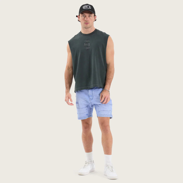 Kiss Chacey Salem Cargo Short - Crystal Blue