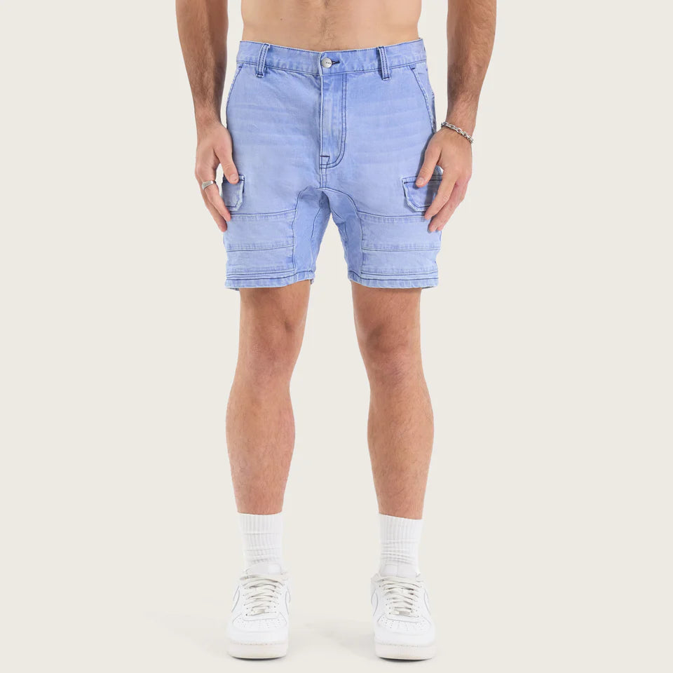 Kiss Chacey Salem Cargo Short - Crystal Blue