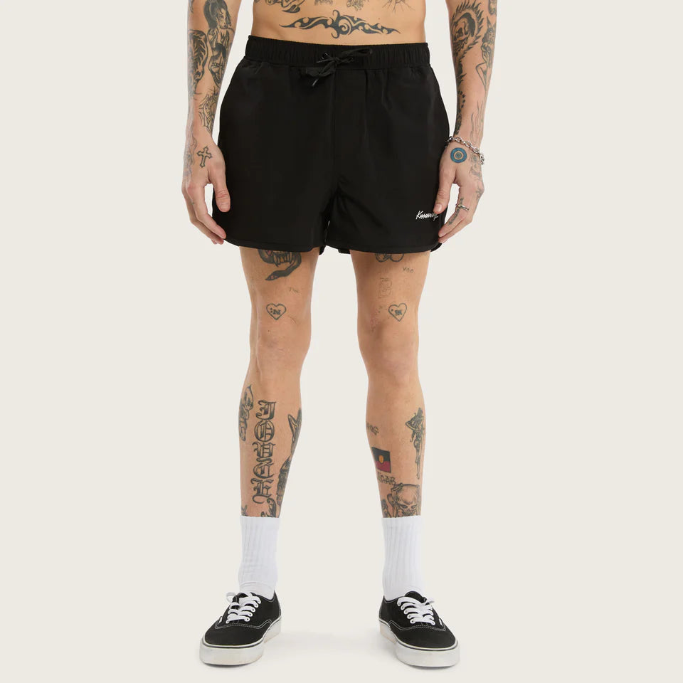 Kiss Chacey Darkness Elastic Waist Short-Jet Black