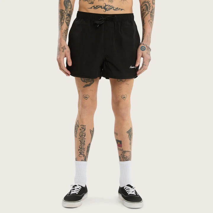 Kiss Chacey Darkness Elastic Waist Short-Jet Black