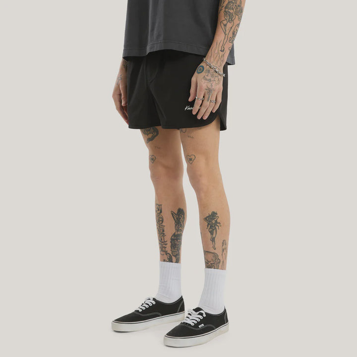Kiss Chacey Darkness Elastic Waist Short-Jet Black