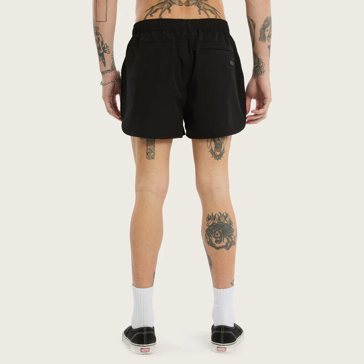 Kiss Chacey Darkness Elastic Waist Short-Jet Black