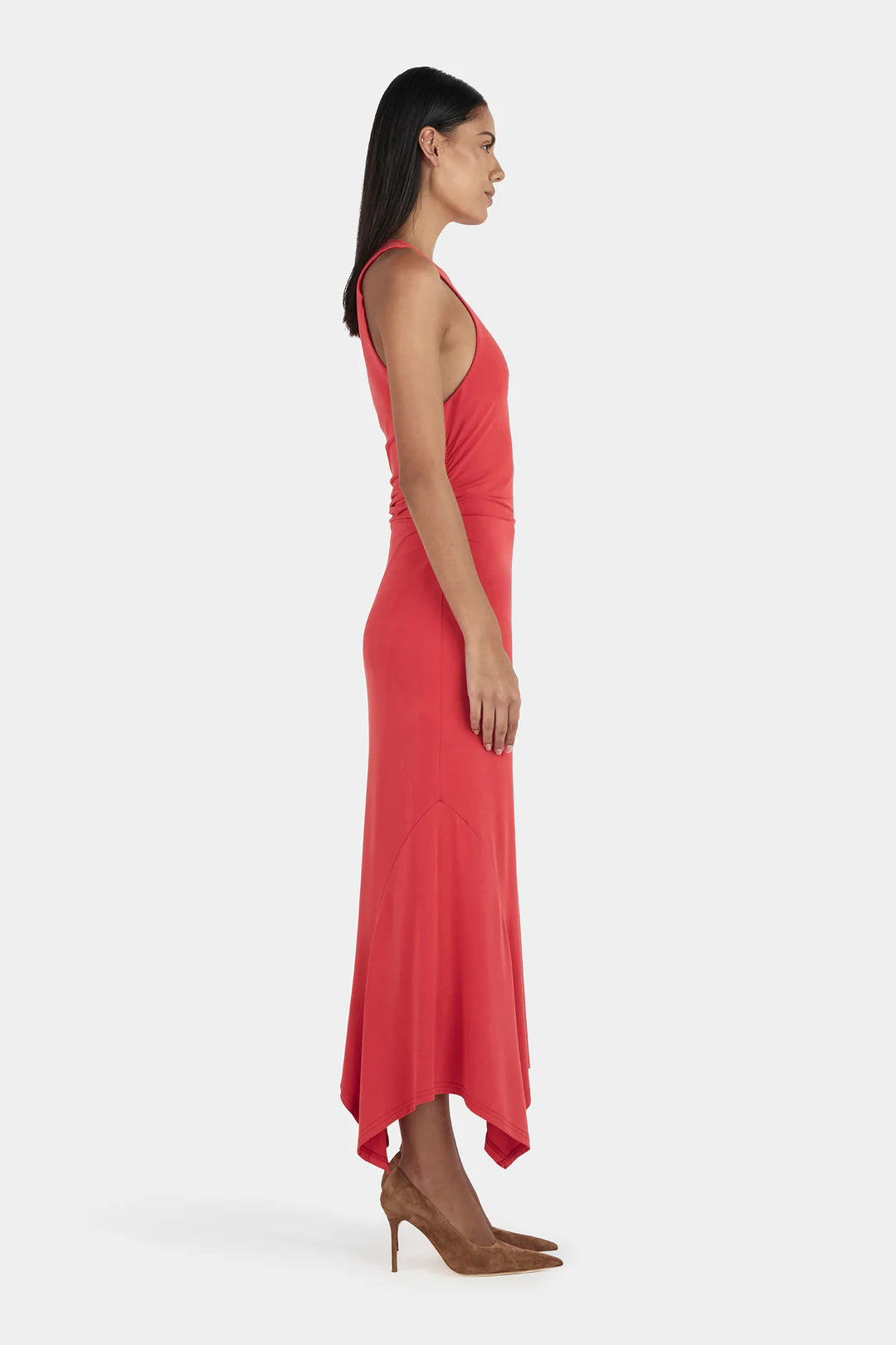 Ownley Kendall Midi Dress - Tango Red