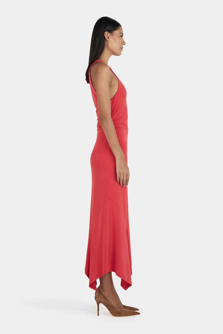 Ownley Kendall Midi Dress - Tango Red