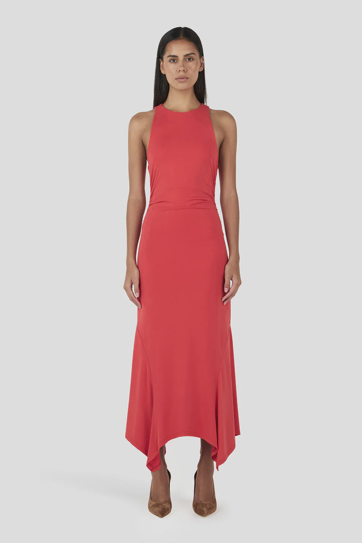Ownley Kendall Midi Dress - Tango Red