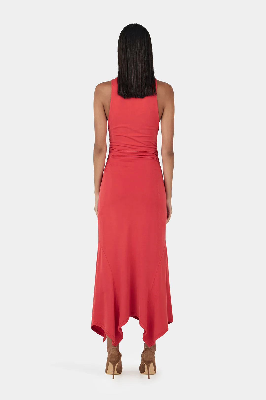 Ownley Kendall Midi Dress - Tango Red