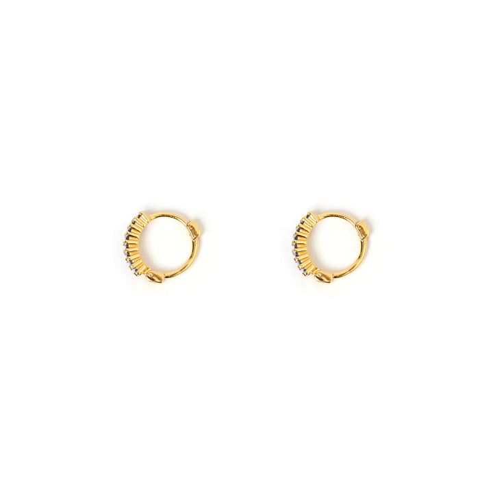 Arms Of Eve Khloe Gold Earrings - Sapphire