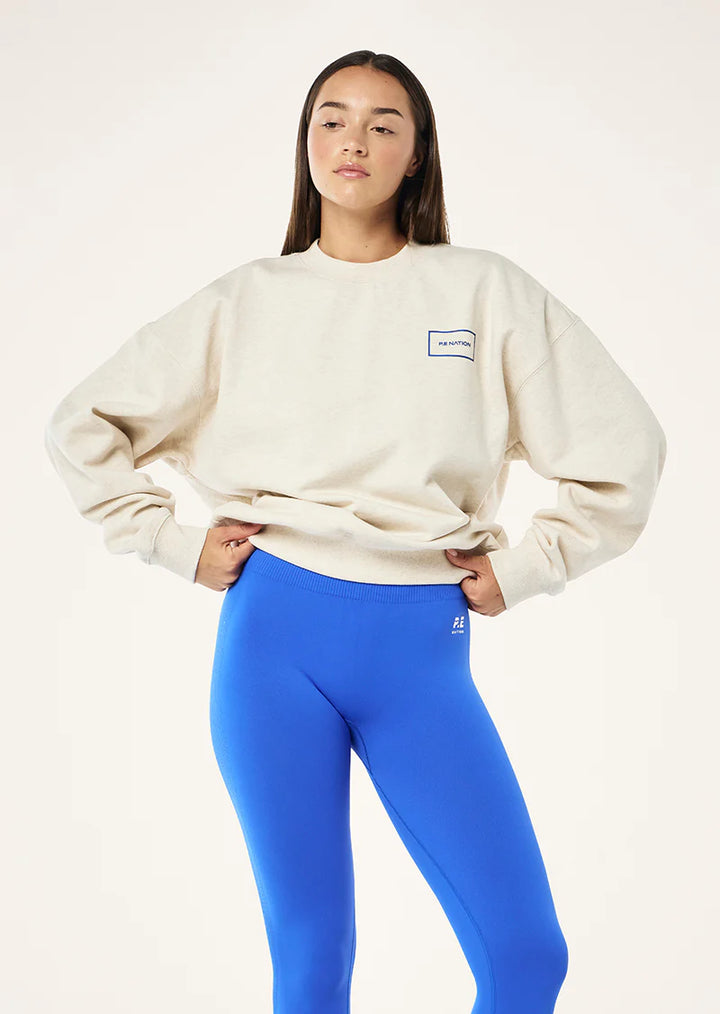 P.E Nation Kite Sweat - Oat Marle