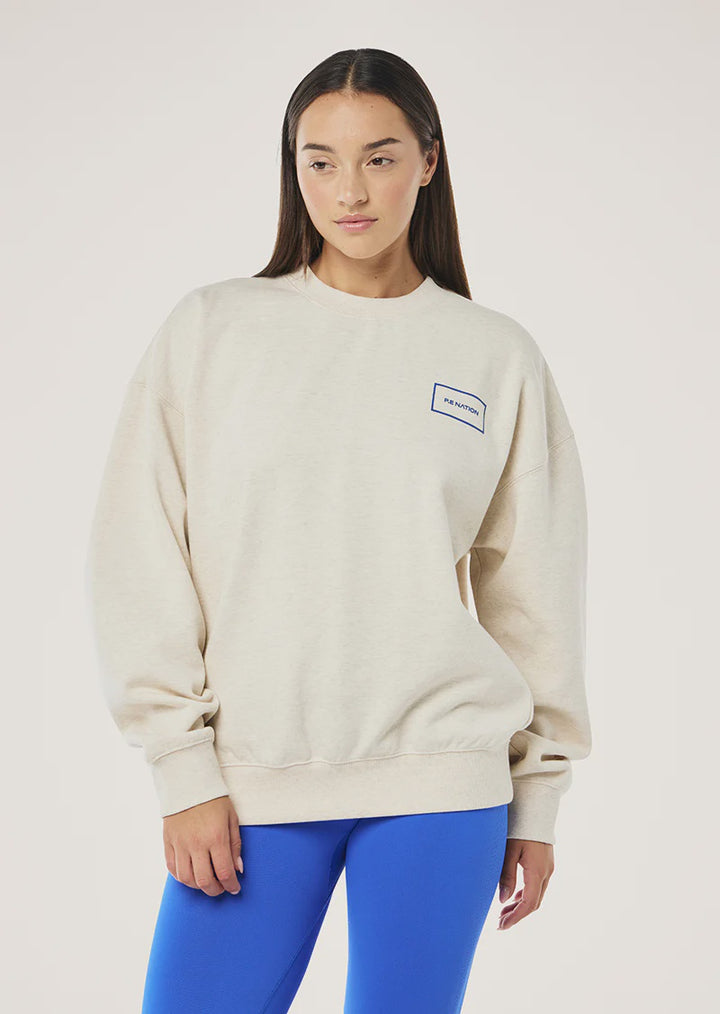 P.E Nation Kite Sweat - Oat Marle