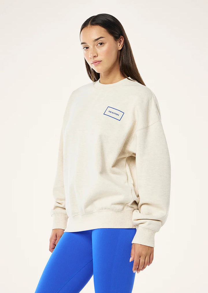 P.E Nation Kite Sweat - Oat Marle