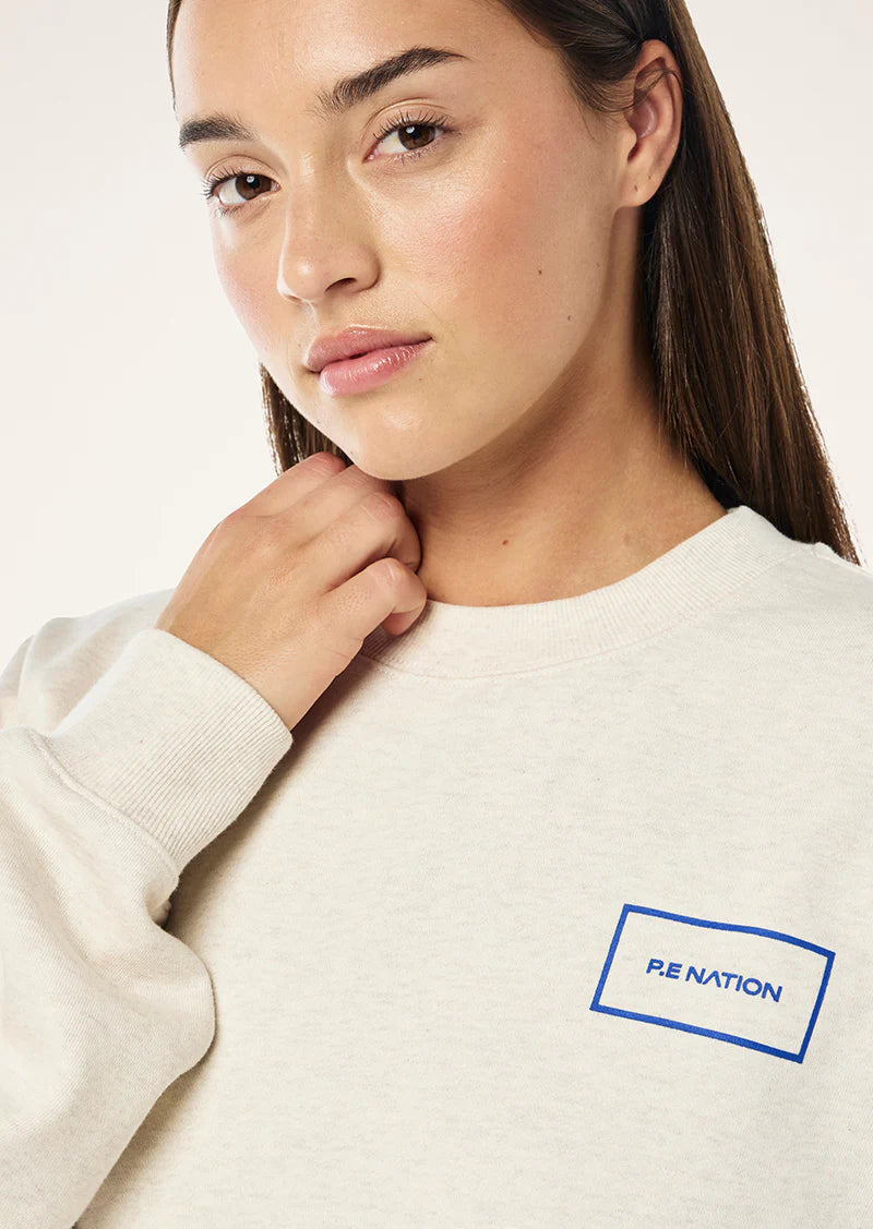 P.E Nation Kite Sweat - Oat Marle